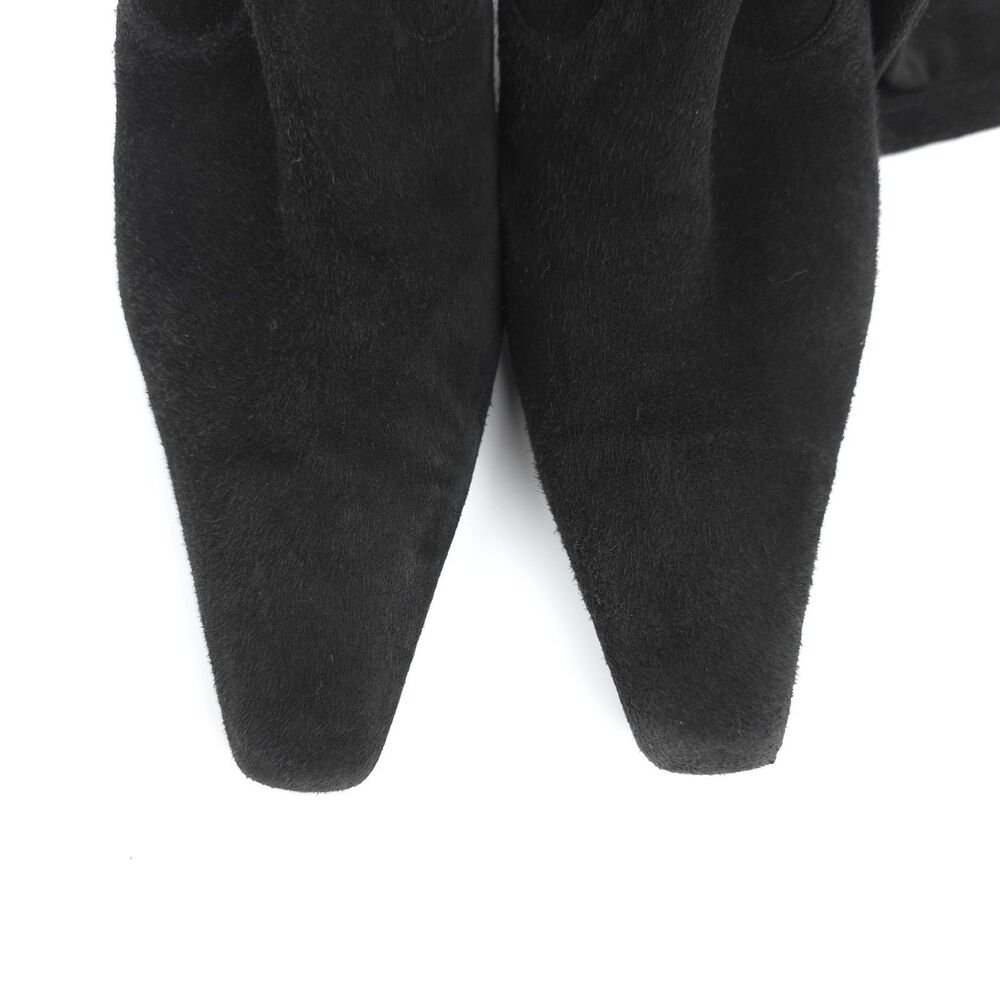 Stuart Weitzman Knee High Boots Pointed Toe Black… - image 8